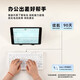 Double Shell ultra-silent keyboard Bluetooth wireless wired three-mode waterproof film keyboard library can be used for washing multi-system tablet iPad/Mac/WIN computer laptop portable 78-key-white-wired Bluetooth wired three-mode