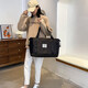 Landcase travel bag women's handbag sports fitness swimming backpack expansion short trip luggage bag 5102 black