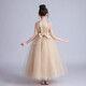 Dev Ake Kinderkleid Girl Prinzessin Rock Moderatorin High-End Piano Performance Evening Kleid Little Girl Hochzeit Sommer Big Boy BX683 Langarmiger Champagnerfarbe
