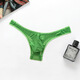 Please confidential delivery sexy mesh men's thong seductive fashion translucent U convex large bag g S green