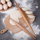 Wilkie's two-end pointed rolling pin, non-stick tip, special small dry pole for dumpling wrappers, household rolling noodle artifact rolling pin, two-ended pointed rolling pin 30cm