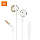 JBL T205 semi-in-ear headphones TUNE205 headphones wired sports headphones Universal for Apple and Android systems Double 11 shopping recommendations Champagne gold