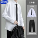 唐号西服套装男士西装工作职业正装小西服男伴郎服装新郎结婚礼服外套 西装+白衬衫+送领带 XL