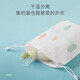 小雅象小雅象【三个装】吸奶器收纳袋子防水婴儿奶瓶尿布包整理袋束口袋 小雅象蓝色 21x25cm三个装