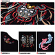 Denon Supreme kurzärmelige T-Shirt für Männer und Frauen Modemarke von chinesischem trendy Lotusfisch bestickt mit reinem Baumwoll loser kurzärmeliges Paar T-Shirt 681 Black XL Code (Empfohlen 136-155 Jin [Jin gleich 0,5 kg]))