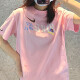 耐克（NIKE）短袖女装2025夏季运动服时尚宽松透气圆领休闲上衣半袖T恤  FJ7714-690粉色 XL
