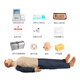 Automatic computer cardiopulmonary resuscitation simulation human half-body full-body artificial respiration first aid training model for infants and children CPR15690 high-end full-featured + 8-inch computer display