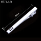 Ouyao new men's tie clip fashionable formal business silver professional simple tie clip men's pin gift box silver paper clip
