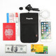 Brossage anti-vol de noyau de radeau, sac de passeport de voyage, sac de rangement de certificat multifonctionnel, clip de passeport étanche, anti-balay