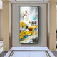 
Mohu's entrance decoration painting vertical modern simple entrance painting opposite door mural Nordic corridor entrance paintings. Home and Fugui 12243 High-transparent crystal porcelain - black frame 90*180-customized size