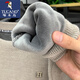 
Woodpecker integrated velvet high-end sweater for men's autumn and winter style plus velvet thickened round neck warm bottom knitted sweater clothes 10749/9906 black [added velvet thickened] L