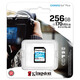 Kingston 256GB SD memory card U3 V30 camera memory card high-speed SD card large card 4K ultra-high definition shooting reading speed 170MB/s writing speed 90MB/s