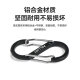 伯希和（Pelliot）登山扣八字扣S型挂扣户外背包挂钩钥匙安全扣16206803黑中号2个装