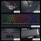 AJAZZ AK992 side-engraved mechanical keyboard Gasket three-mode hot-swappable 2.4G/wired/Bluetooth PBT original RGB computer e-sports game factory red axis