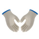 Gongpinxing Labor Protection Gloves Cotton Yarn Gloves Wear-Resistant, Non-Slip, Breathable Labor Site Work Auto Repair Encrypted Blue Edge 100 Pairs