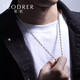 Ruofei Men's Platinum Necklace pt950 Platinum Men's Chain Fashion Square Chain Large Weight Boss Chain Clavicle Chain Platinum Jewelry Do Not Buy Deposit Order Specifications