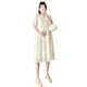 
Nanding Yagge summer new maternity skirt Korean style tiny embroidered loose sweet maternity dress mid-length dress summer dress picture color L110-125Jin[Jin equals 0.5 kg]