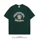 Bebw American Modemarke Sommer gedrucktes kurzärmeliges T-Shirt-Herren 2024 New Loose Retro Vielseitige Basis-Shirt Casual Top Navy T-Shirt-3884 S [75-95jin [Jin gleich 0,5 kg]]