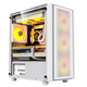 Patriot V18 computer desktop mainframe MATX chassis acrylic multi-mesh strong heat dissipation and beautiful appearance supports 240 water cooling V18 white (front mesh/MATX motherboard/graphics card 32CM)