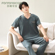Fentengcare Pajamas para hombres Pantalones de manga corta de verano para hombres Pajamas casuales ropa de casilla puede desgastar el traje Q3