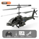 APCACE REMOTO COMPOSE Hélicoptère Armed Toys Aircraft Intelligent Cool Charges Child's Children's Toys Gift Model Aircraft Military Green Three Batteries