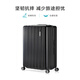 American Travel Trolley Case de negocios Mutura de negocios Caso de viaje de 20 pulgadas Gran capacidad Caso de embarque ligero Anti-Falling French Fries Case 79B Negro [clásico y versátil] de 20 pulgadas (sin mango lateral)