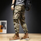 XCFEHT AMERICAN Retro Salopets pour hommes Pantalon de camouflage droit desserres pour hommes Pantalon décontracté pour l'automne et l'hiver Petits pieds pantalons harem 679 Gray 28