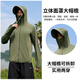 Tingyi sun protection clothing men's ice silk sun protection clothing summer outdoor fishing clothing thin breathable skin clothing custom LOGO printing light gray removable brim L 110-130Jin Jin equals 0.5 kg