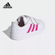 阿迪达斯 （adidas）官方童鞋女童男童小童板鞋魔术贴休闲鞋运动鞋低帮防滑小白鞋 EG3890 7K/24码/脚长13.5cm