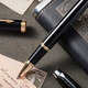 PARKER Ball Ball Pen Gel Pen High-end Gift Student Set Business Gift Customized Engraving Men's and Women's Birthday Graduation Gift Gift Stationery Signature Pen Smooth Writing Practice Pen IM Pure Black Liya Gold Clip Ball Ball Pen