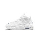 Nike (Nike) Chaussures féminines 2025 Été Nouveau air plus uptempo Pippen Chaussures de basket-ball absorbant les chocs et chaussures décontractées DH9719-100 White 39