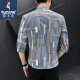 Camisa de manga corta de carpintero Summer nuevo Camisa de cinco maneras Estilo coreano Camiseta de seda de seda de hielo de manga media DC679 Estilo de seda de hielo de calidad blanca 2XL 125-140Jin [Jin iguala 0.5 kg]