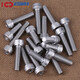 Bairuite (bairuite) 304 stainless steel hexagon socket screw screw extended cylindrical head cup head hexagon socket bolt DIN912 screw M6*25 20 pieces