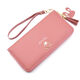 Daohuatu neuer Brieftasche für Frauen Langer koreanischer Mode Handheld Hand Halting Coin Brieftasche Reißverschluss Multifunktionales Mobiltelefonbeutel Long Blau