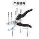 Trimming branches, scissors, powerful thick branches, shears, labor-saving household SK5 steel gardening scissors, fruit tree tools, scissors, 14116 stainless steel pruning shears + black speed saw
