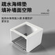 International Electrician International Electrician switch socket universal type 86 waterproof box splash-proof box protective cover bathroom toilet socket waterproof cover white through black