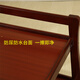 Tianjiao Beibei Europäische Holzbabywindel Tisch Multifunktionales kleines Bett BB Bade- und Schminktisch Baby Berührender Tisch weiße dunkle Farbe Klassische dunkle Mahagoni-Trennwand Nicht-Solid-Holz + Baumwollpolster