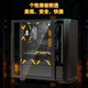 Golden field game console computer desktop case supports 240 water cooling/ATX motherboard/iron mesh cooling panel/glass side penetration FM01 black ATX/240 water cooling