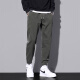 Jewish casual pants men's spring and autumn new American fashion brand work pants men's loose ties sports trousers 9859 military green M