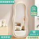 Santoborough Ganzkörperspiegel in Ins Stil Schlafzimmer mit Boden und Decken Spiegel Tanz Dressing Spiegel HD Undeformierte Schlafzimmer Schlafzimmer Schlafzimmer schlampiger Spiegel [Perle White Samtbeutelsty