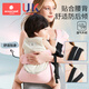 
SCOORNEST Newborn baby straps go out multi-function front horizontal hug baby and children go out simple and dual-purpose [suitable for 0-4 years old, load-bearing 30kg+] Burley