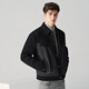 Tanzen mit der Herbst- und Winterententung der Wolf Jacke Herren und Winter Down Down Lteel Wolle Down Down Jacket Jacke Männer 001 schwarz 185