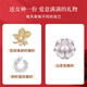 Crystal camellia brooch gift box birthday gift women's shell bead corsage pin buckle suit badge to prevent exposure