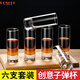 Dongli household glass liquor cup spirits cup 74ml one-shot cup set one or two white wine cups small wine cup SHOT cup bar straight cup 6 pieces/74ml straight cup