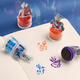 Ultraman Seal Zero Teacher Encouragement Reward Praise Medal Stamp Cute Children's Baby Toy Set [6 pcs] Ultraman Complete Set 1 each (free 1 stamp ink)