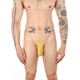 Clevere -Menmode -Männer unsichtbarer Tanga Tanga Niedrige Taille unsichtbare Dessous transparentes Gürtel sexy 1 schwarz l (73,5-80 cm)