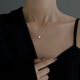 Ai Ying'er small waist necklace women's silver clavicle chain high-end fashion pendant Valentine's Day birthday gift for girlfriend and wife white small waist necklace