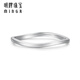 Ming brand jewelry platinum ring PT950 clear wave swirling ring fashion tail ring BFM0078 platinum ring size 16 about 2.01 grams