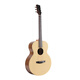 Enya X0 Folk Gitarre Travel Anfänger Jungen Mädchen Kinder Einführung Guitar Intelligence Agency EA-X0/41 Zoll/Block Holzfarbe