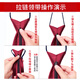 Fikawei tie men's wedding knot-free zipper tie lazy tie business groom groomsmen red tie easy to pull red twill [excluding pocket square - gift box]